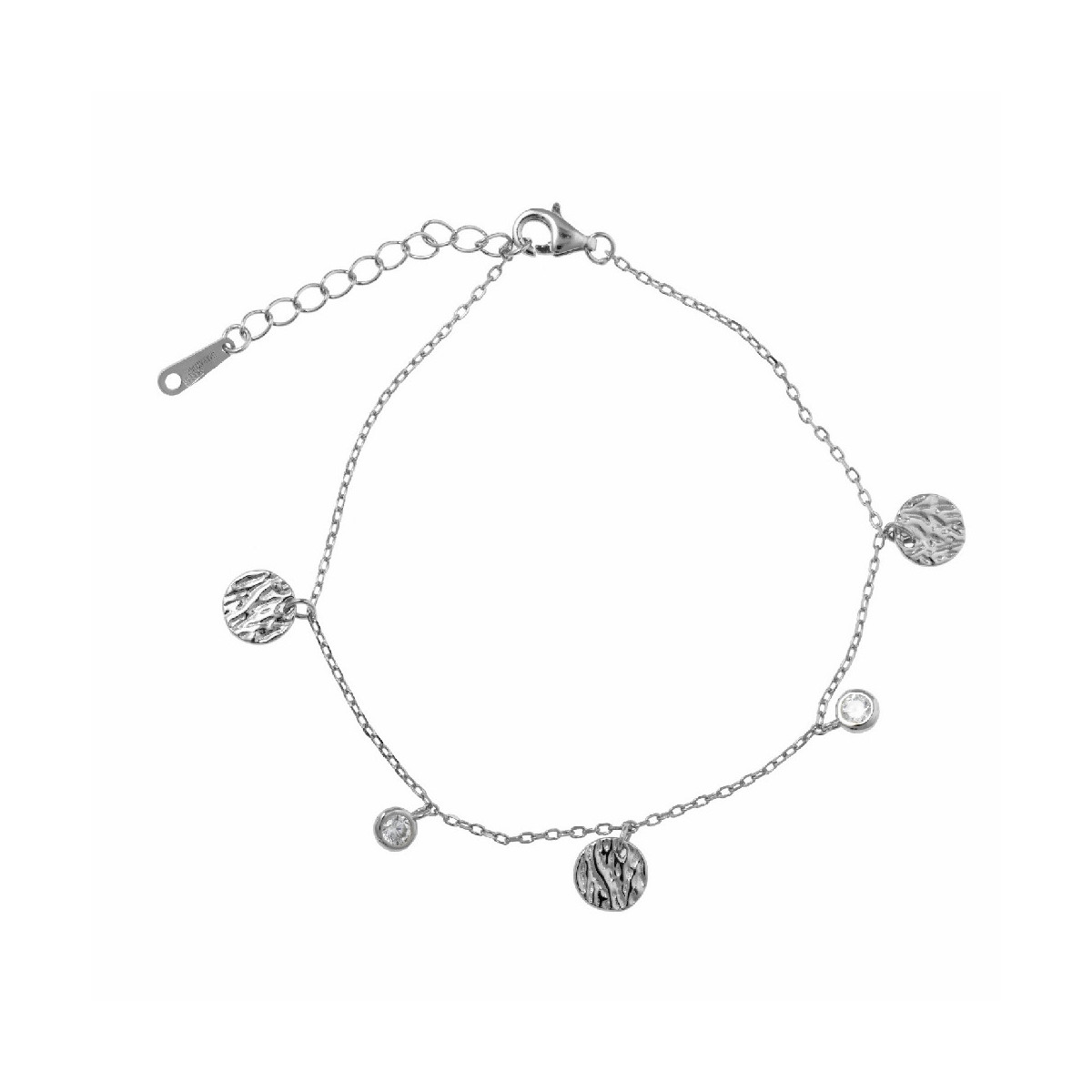 Pulsera de plata y circonitas