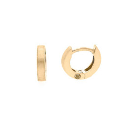 Pendientes de plata chapada con forma de aro