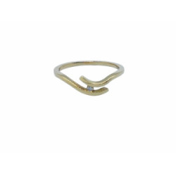 Anillo de oro amarillo y Diamante